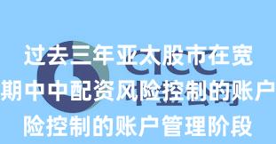 过去三年亚太股市在宽幅震荡周期中中配资风险控制的账户管理阶段